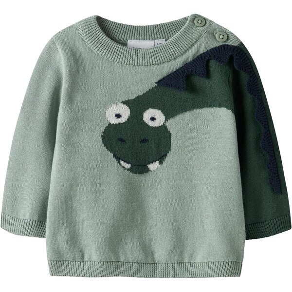 NAME IT Sveter NBMNUTTI námornícka modrá / jedľová / pastelovo zelená 65353475