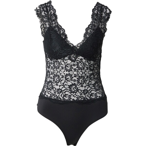 PIECES Košeľové body PCLINA čierna 65679157