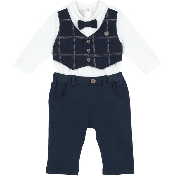 Chicco Set námornícka modrá / biela 65794555