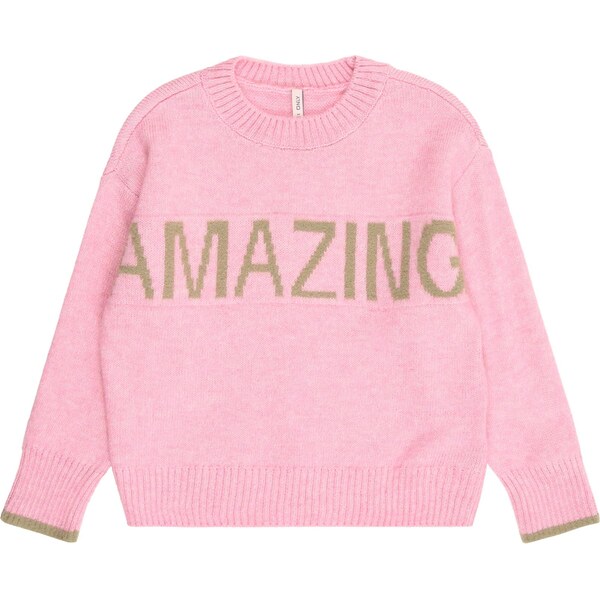 Only Mini Sveter KMGAMOUR trstinová / ružová 65922284