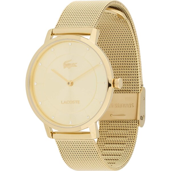 LACOSTE Analógové hodinky Crocorigin zlatá 65268061