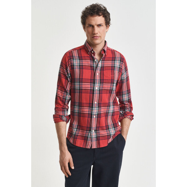 KOŠEĽA GANT REG WINDBLOWN FLANNEL CHECK SHIRT MODERN RUST 65267526