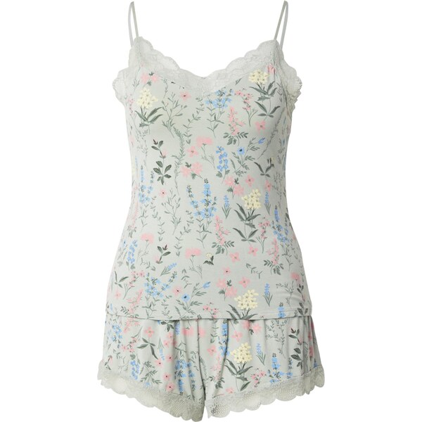 Hunkemöller Kraťasy Cami nebesky modrá / svetložltá / pastelovo zelená 65773237