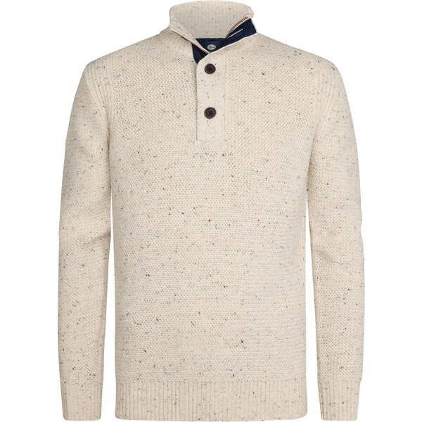 Petrol Industries Sveter Buffalo šedobiela 65889403