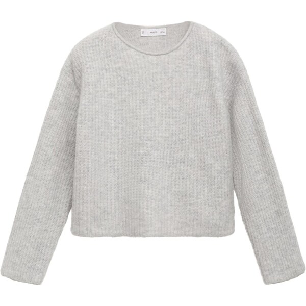 MANGO KIDS Sveter sivá melírovaná 65656114