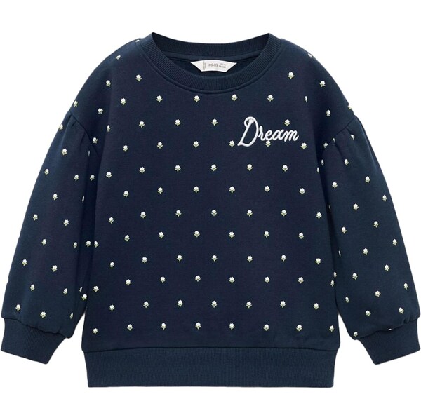 MANGO KIDS Mikina SWEETSET námornícka modrá / svetlozelená / biela 65493878