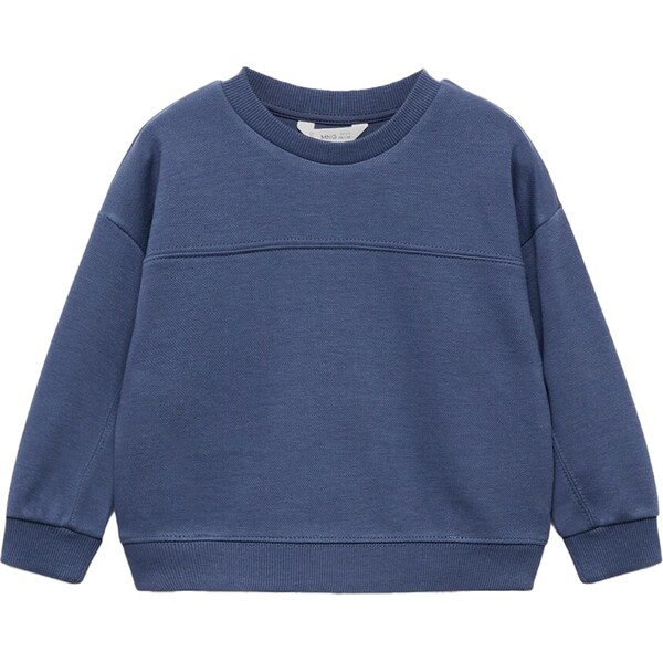 MANGO KIDS Mikina PIQUESET námornícka modrá 65559089