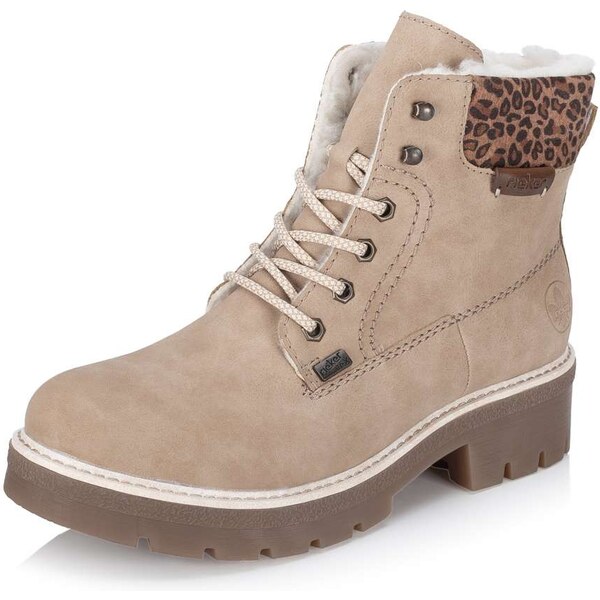 Dámska členková obuv RIEKER Y8118-60 béžová W5 65271348