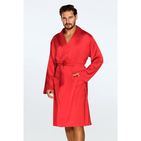 DKaren Pánsky saténový župan Lukas červený 65295949