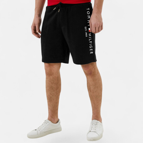Pánské černé teplákové kraťasy Tommy Hilfiger M56360 65272759