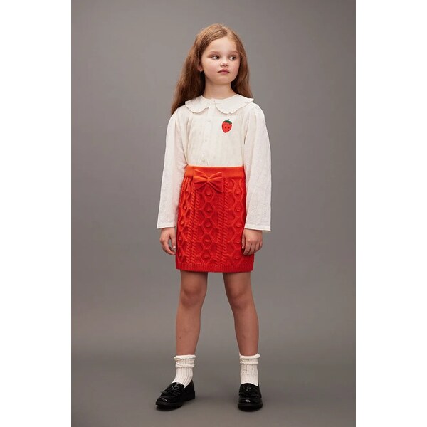 Dievčenská bavlnená sukňa Mini Rodini 65275503