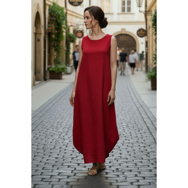 Lotika Linen Ľanové balónové šaty Lotika 63333891