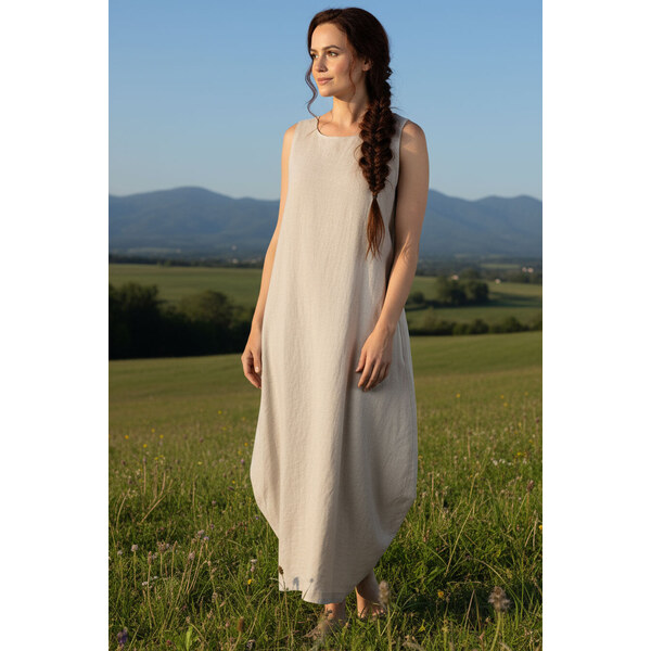 Lotika Linen Ľanové balónové šaty Lotika 63333888