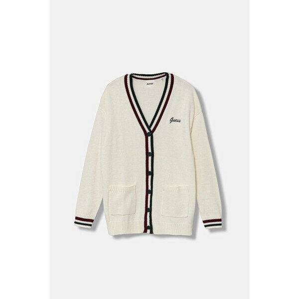 Detský kardigan s prímesou vlny Guess 65278395