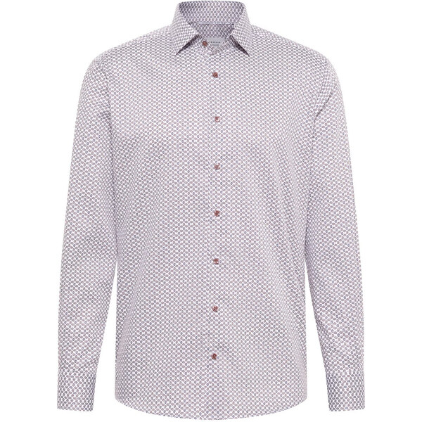 ETERNA Slim fit košeľa Dynamic cotton hnedo modrá Non Iron 63170639