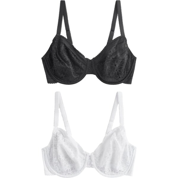 Next Podprsenka čierna / biela 65731292