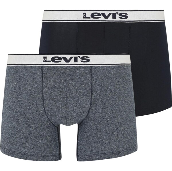 LEVIS Boxerky námornícka modrá / sivá melírovaná 65284013