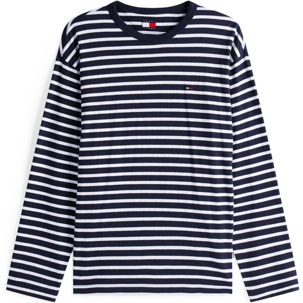 Tommy Jeans Tričko BRETON námornícka modrá / biela 65284070