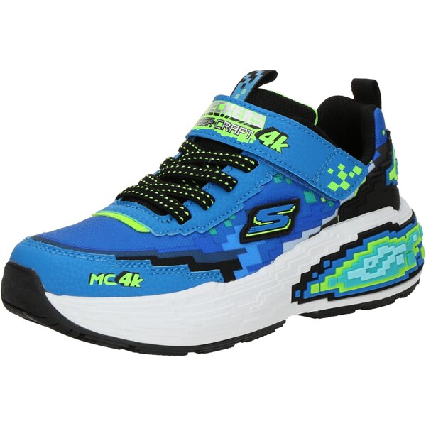 SKECHERS Tenisky MEGA-CRAFT 4K modrá / azúrová / neónovo zelená / 65284099