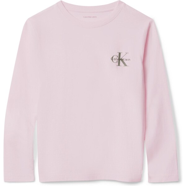 Calvin Klein Jeans Tričko farby bahna / pastelovo ružová / čierna 65695897