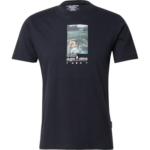 BLEND Tričko BHKIAM modrá / zelená / čierna / biela 65465595