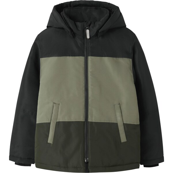 NAME IT Prechodná bunda NKMMAX olivová / pastelovo zelená 65619478