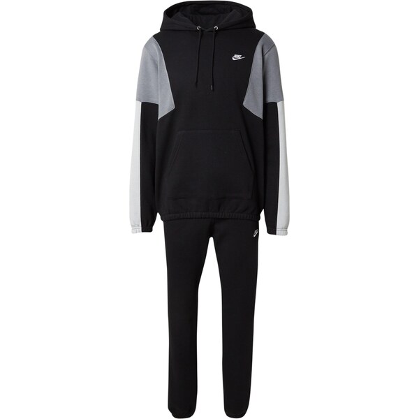 Nike Sportswear Joggingová súprava CLUB FLEECE sivá / čierna / biela 65663140