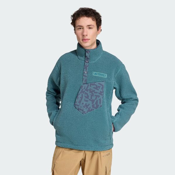 Adidas Mikina Terrex Xploric High Pile Fleece Pullover 65283764