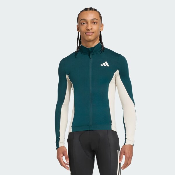 Adidas Cyklistický dres Tempo sdlhými rukávmi a3prúžkami 65669198