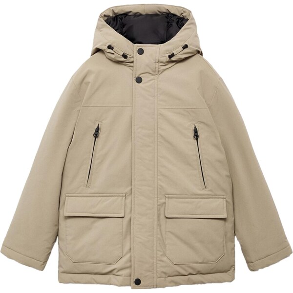 MANGO KIDS Zimná bunda Miguel béžová 65284106