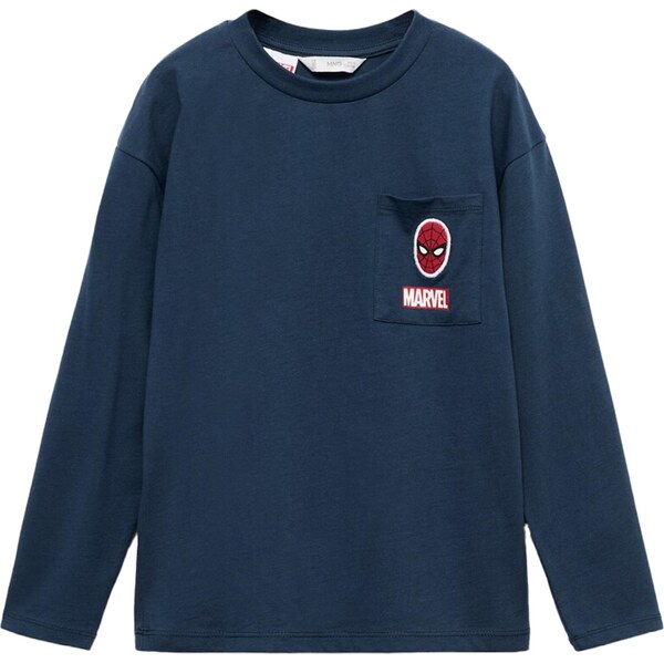 MANGO KIDS Tričko Avespide námornícka modrá / svetlomodrá / červená / 65663148