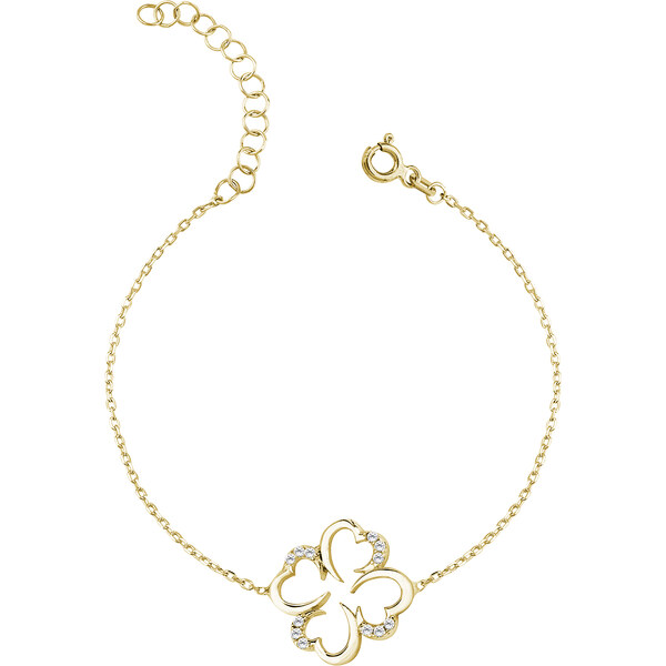 Olivie Strieborná pozlátená náramok ŠTVORLÍSTOK 2987 14271798