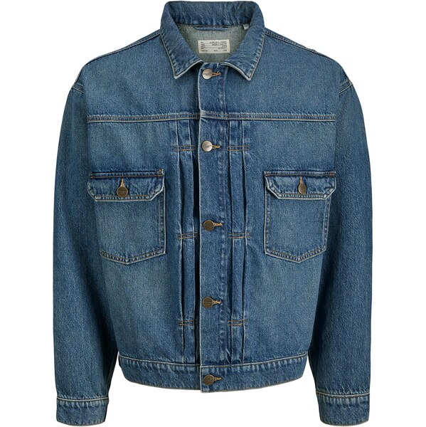 JACK & JONES Prechodná bunda JJIMiles modrá denim 65656133