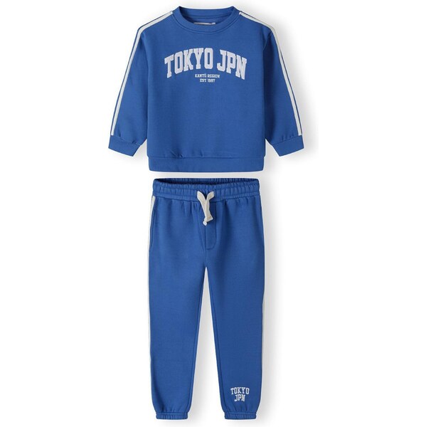 MINOTI Joggingová súprava kobaltovomodrá / biela 65661127