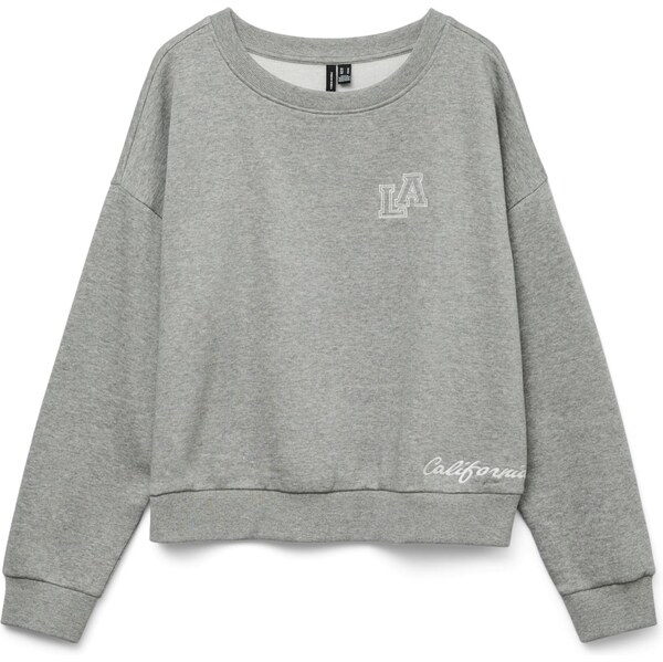 VERO MODA Mikina VMTRINA sivá melírovaná / biela 65662678