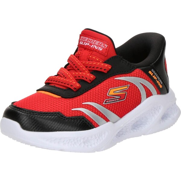 SKECHERS Tenisky METEOR-LIGHTS-BRISK striebornosivá / oranžová / 65286926