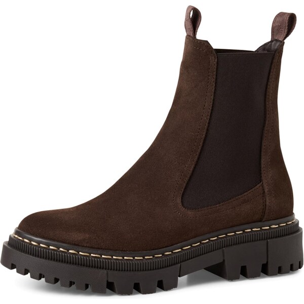 Tamaris Chelsea čižmy tmavohnedá 66163462