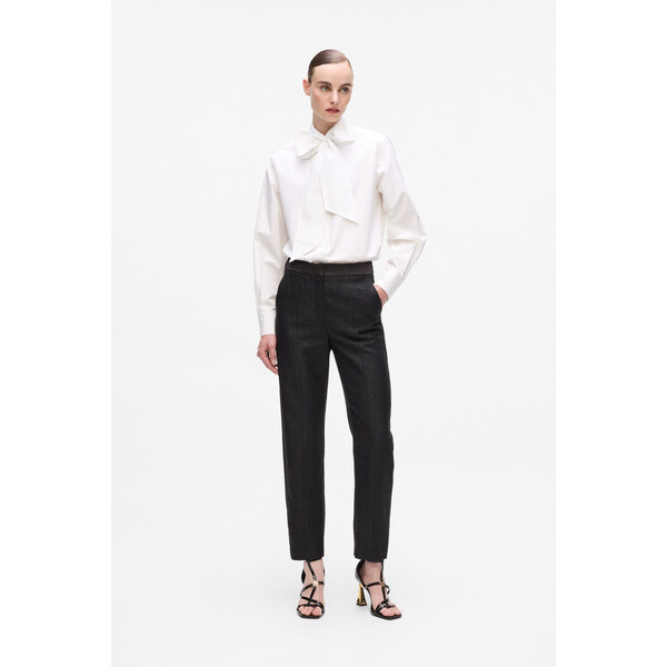 NOHAVICE KARL LAGERFELD METALLIC PANTS 65286638