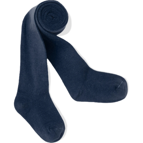 Detské jednofarebné pančuchy WOLA NAVY MODRÉ 65307706