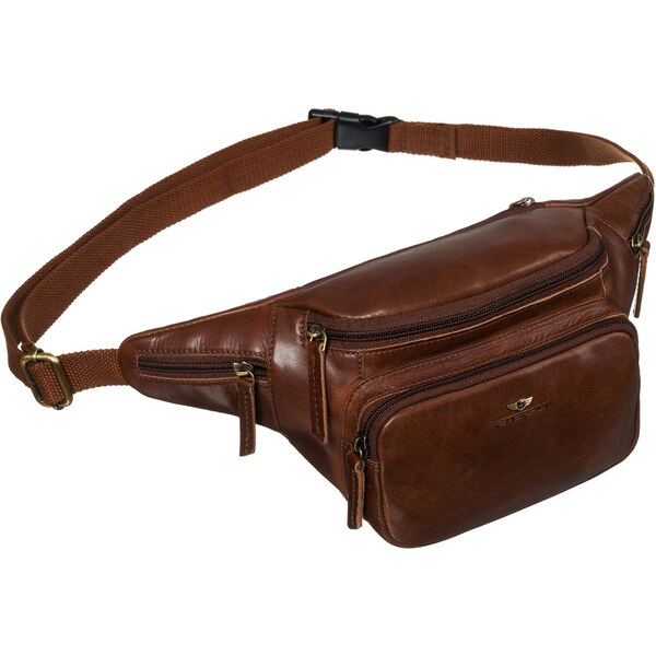 Peterson Hnedá pánska kožená ľadvinka na pás – štýlová a praktická na 65292279