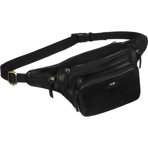 Peterson Čierna pánska kožená ľadvinka na pás – klasický a praktický 65292280