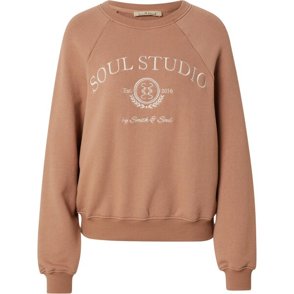 Smith&Soul Mikina karamelová / biela 66009159
