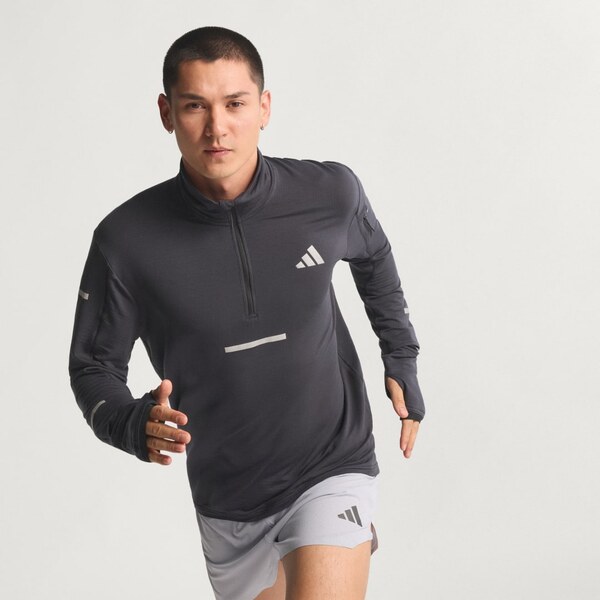 Adidas Bežecký top Adi365 CLIMAWARM+ spolovičným zipsom 65293230