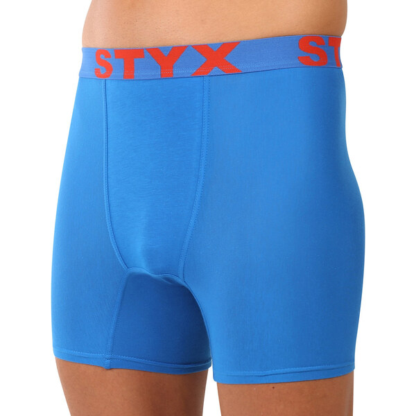 Pánske boxerky Styx long športová guma modré (UN1167) 65261003