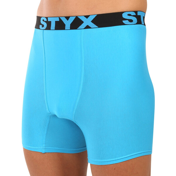 Pánske boxerky Styx long športová guma svetlo modré (UN1169) 65261004