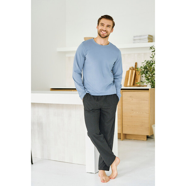 Taro 3474 PÁNSKE DLHÉ PYŽAMO LORENZO M-2XL 65449425