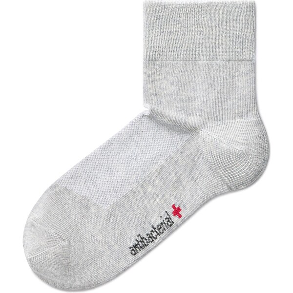 Vlnka Zdravotné bavlnené antibakteriálne ponožky so striebrom šedá 65063414