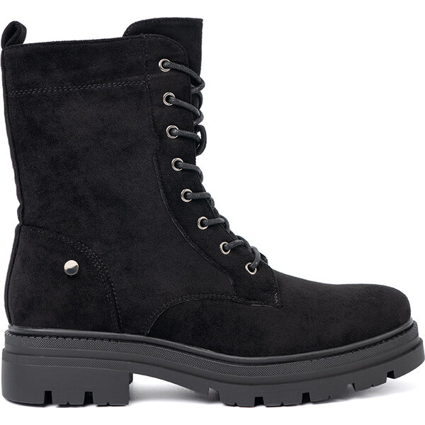 Shelvt Black lace-up workers on a massive sole 65297197