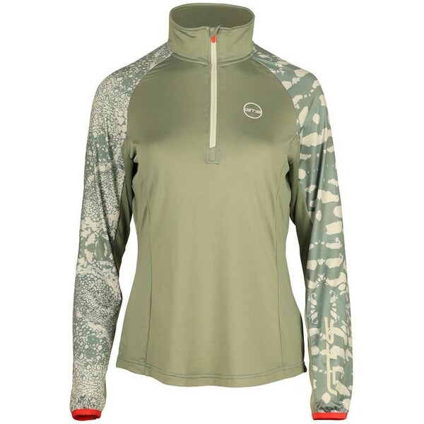 Dámske športové tričko s dlhým rukávom GTS 215032 zelená 65298431