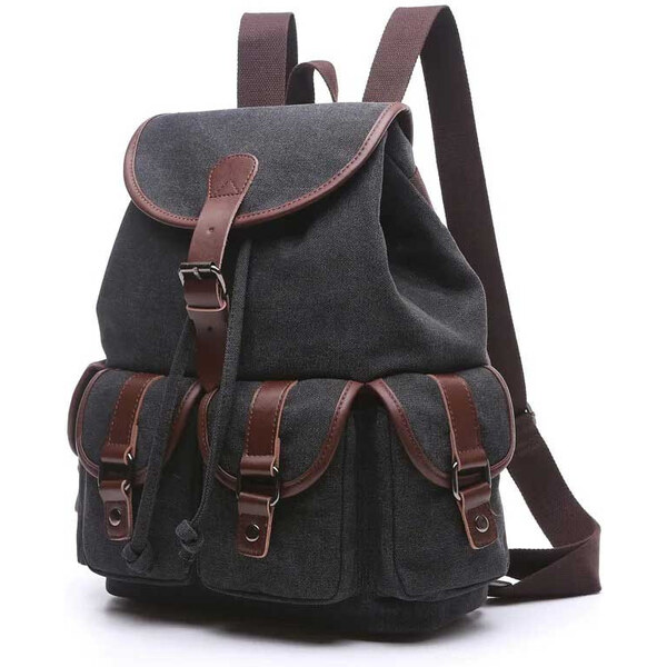 Canvasio plátený canvas batoh Desiderius Čierny 16L 65228434